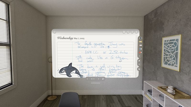 Screenshot of Penbook Pencil Notebook