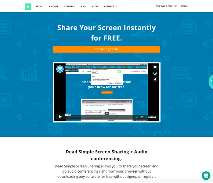 Dead Simple Screen Sharing