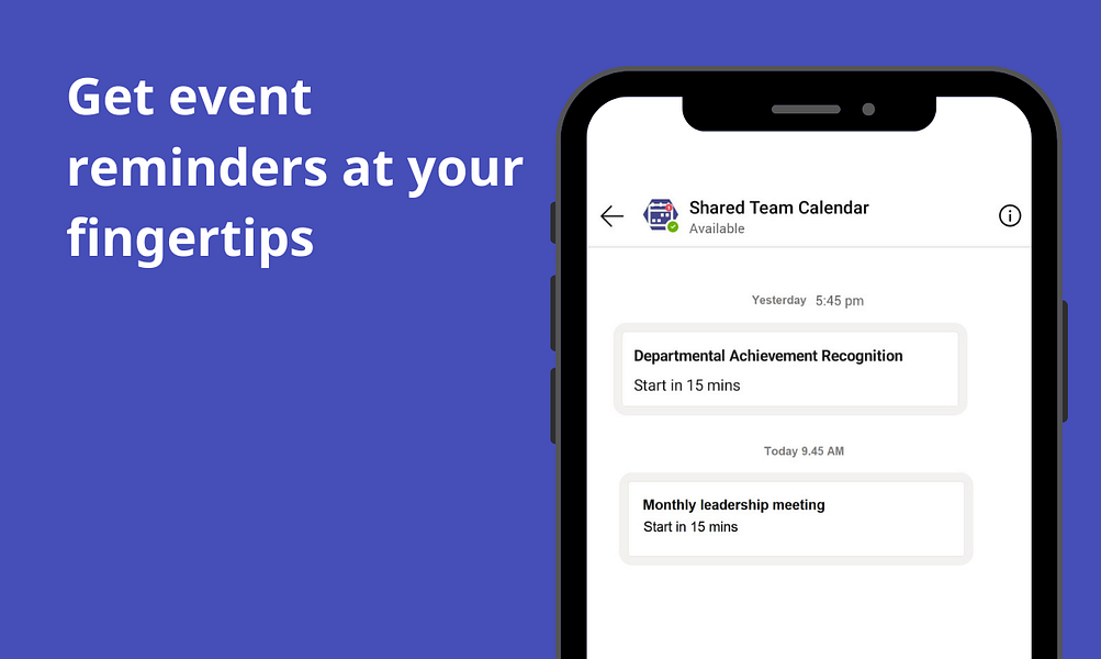 Shared Team Calendar for Microsoft Teams
