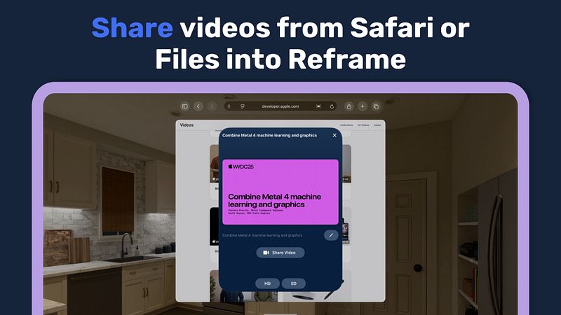 Screenshot of Reframe: Video Annotation