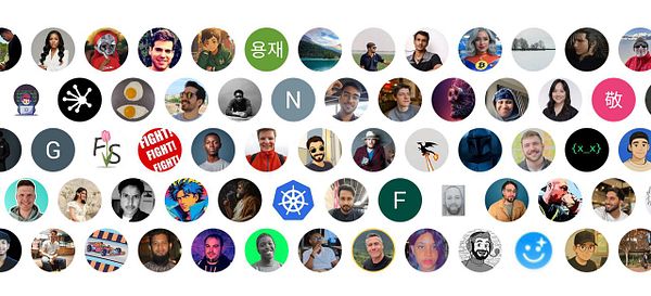 Screenshot of a social platform's homepage showing user avatars with a dropdown menu highlighting 'View profile' linked to a user.