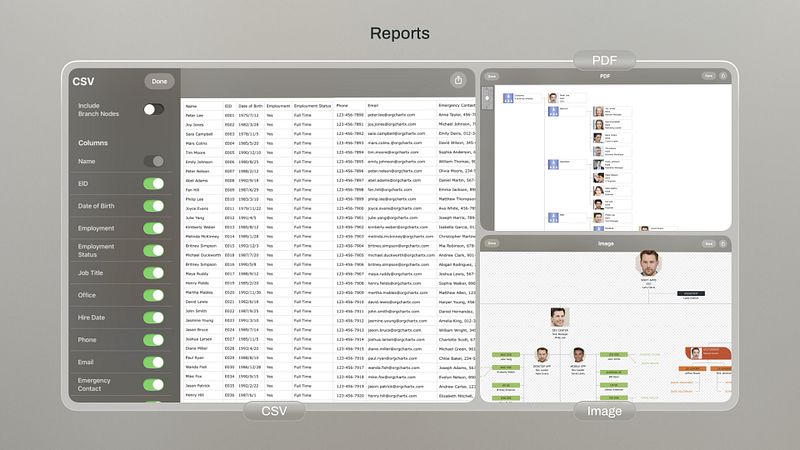 Screenshot of OrgChartX - Organization Chart