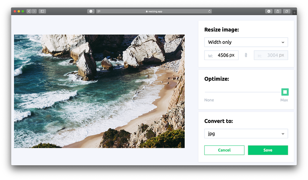 Resizing.app