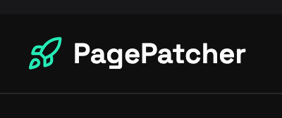The image features the logo and name of 'PagePatcher' displayed on a dark background.
