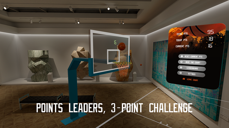 Screenshot of Basketball XR