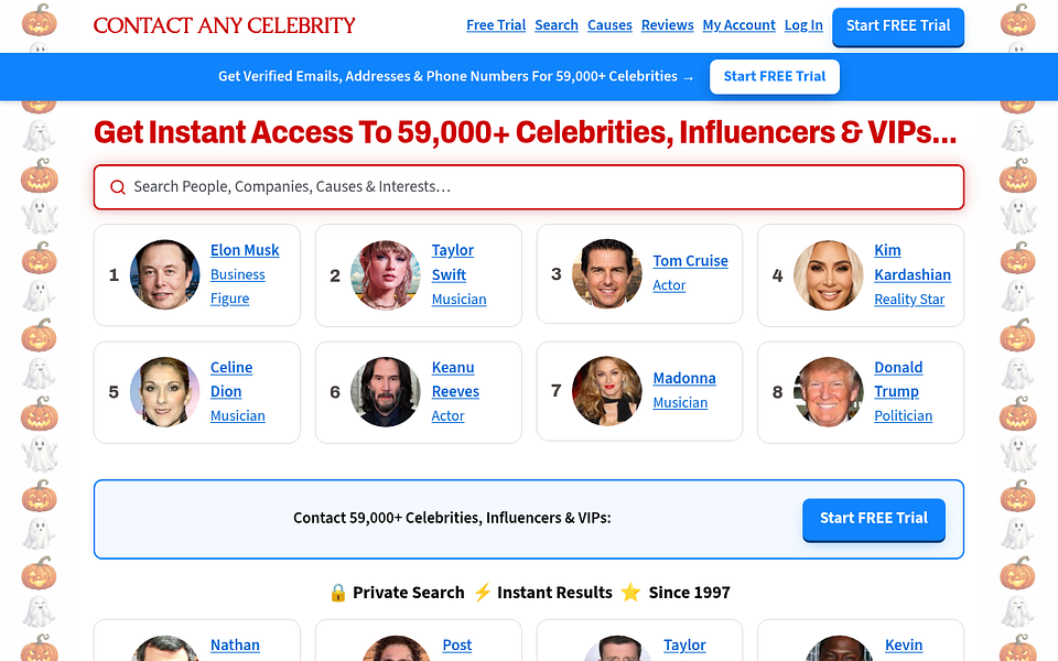 Contact Any Celebrity