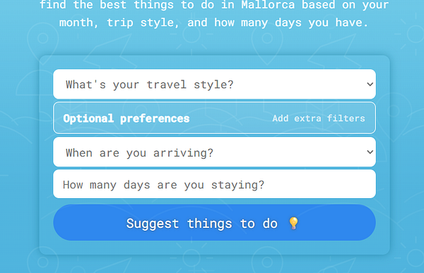 Screenshot of a mobile app screen showing a form with 'Optional preferences' highlighted by an orange rectangle and an arrow pointing to it.