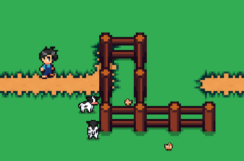 A side view of a wooden fence extending along a paved pathway next to a garden bed.