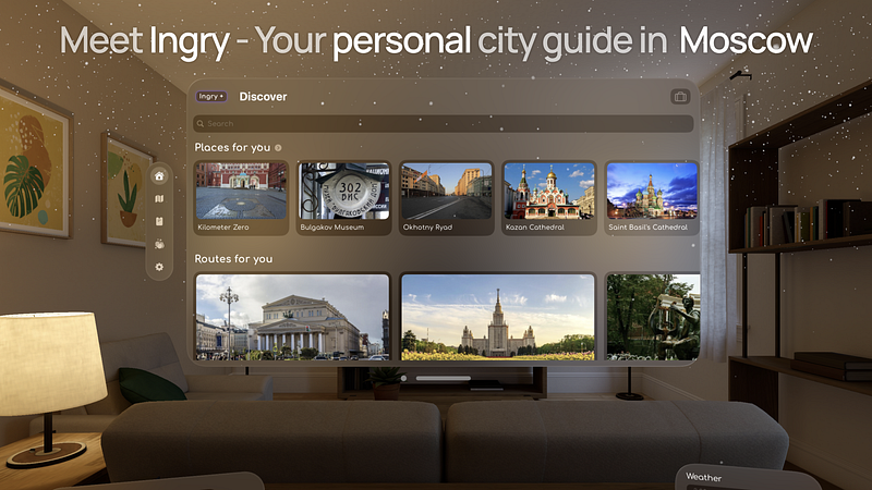 Screenshot of Ingry: Moscow city guide