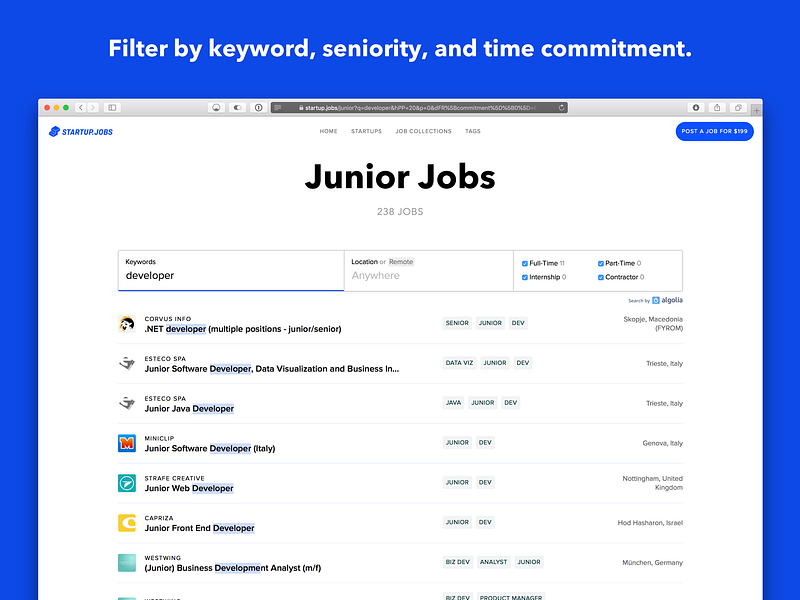 Startup Jobs