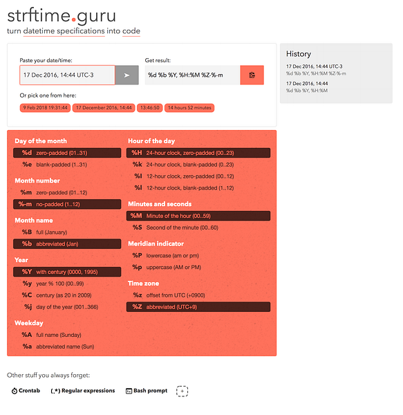 Strftime.guru