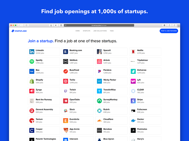 Startup Jobs
