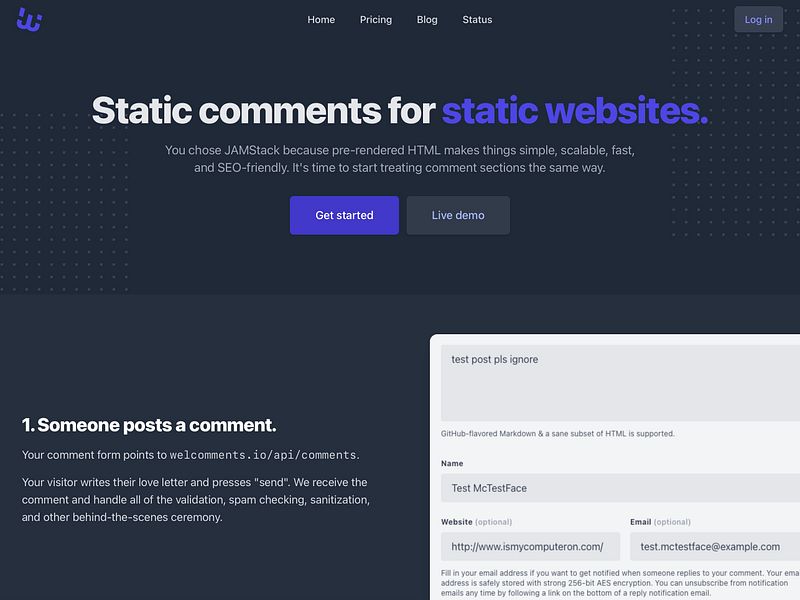 Welcomments