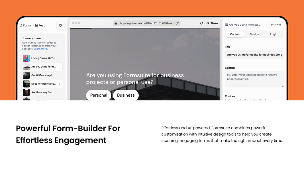 Formsuite: Finally, forms that look great and perform | BetaList