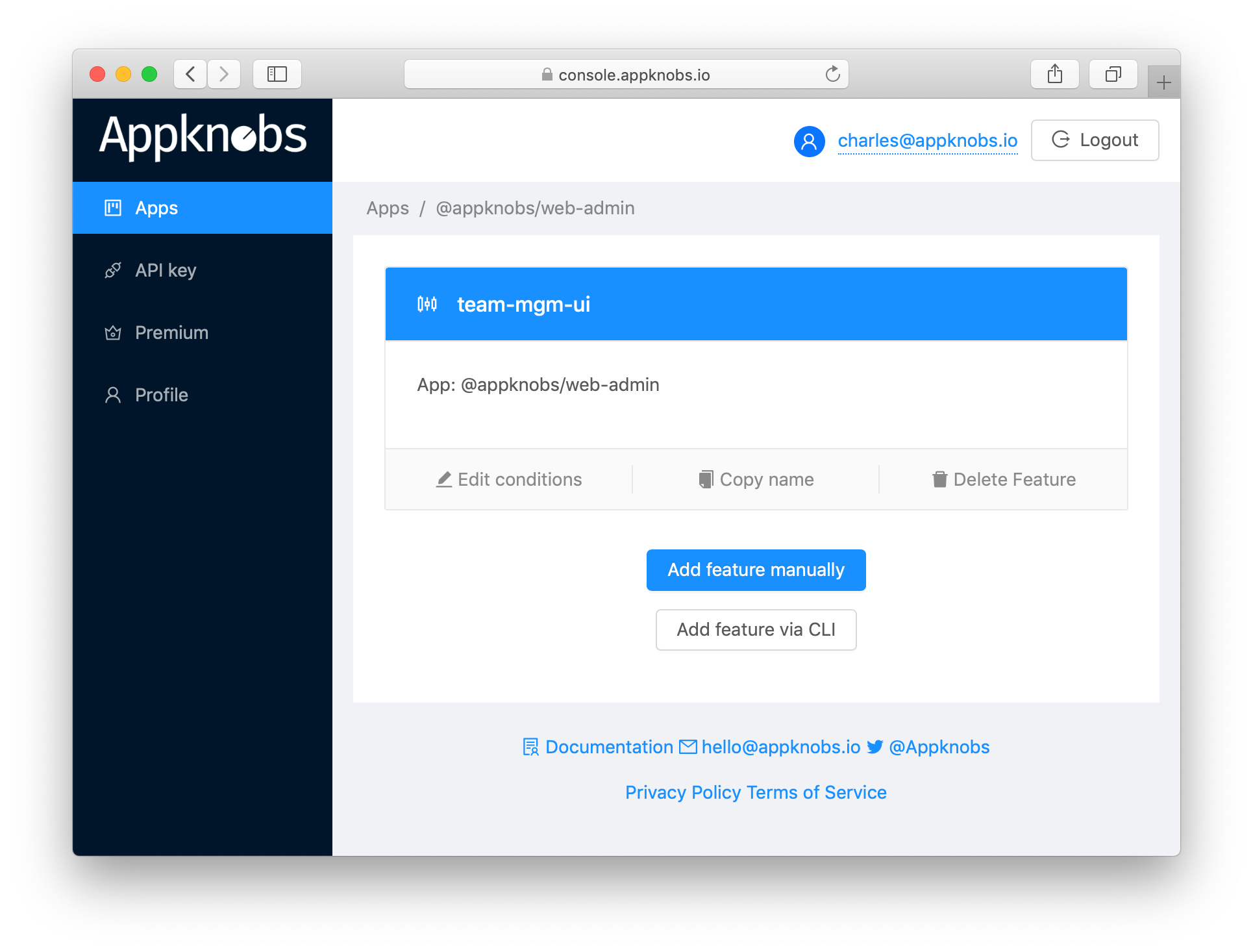 appknobs.io logo