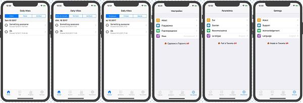 The image displays a series of mobile app screens related to a task management application.