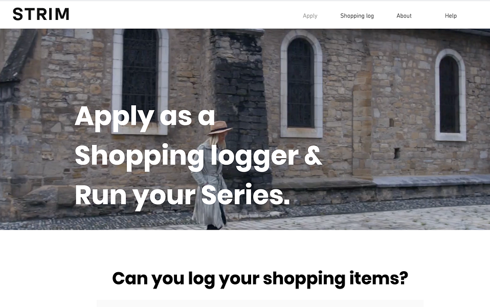 STRIM _ Lifestyle Shopping log