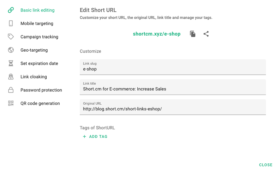 Short.io (former Short.cm)