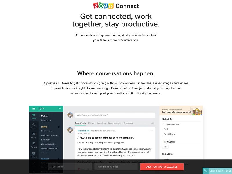 Zoho Connect