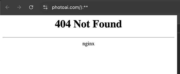 The image displays a 404 error page indicating a broken link.