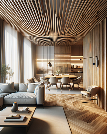 Slats in interior design