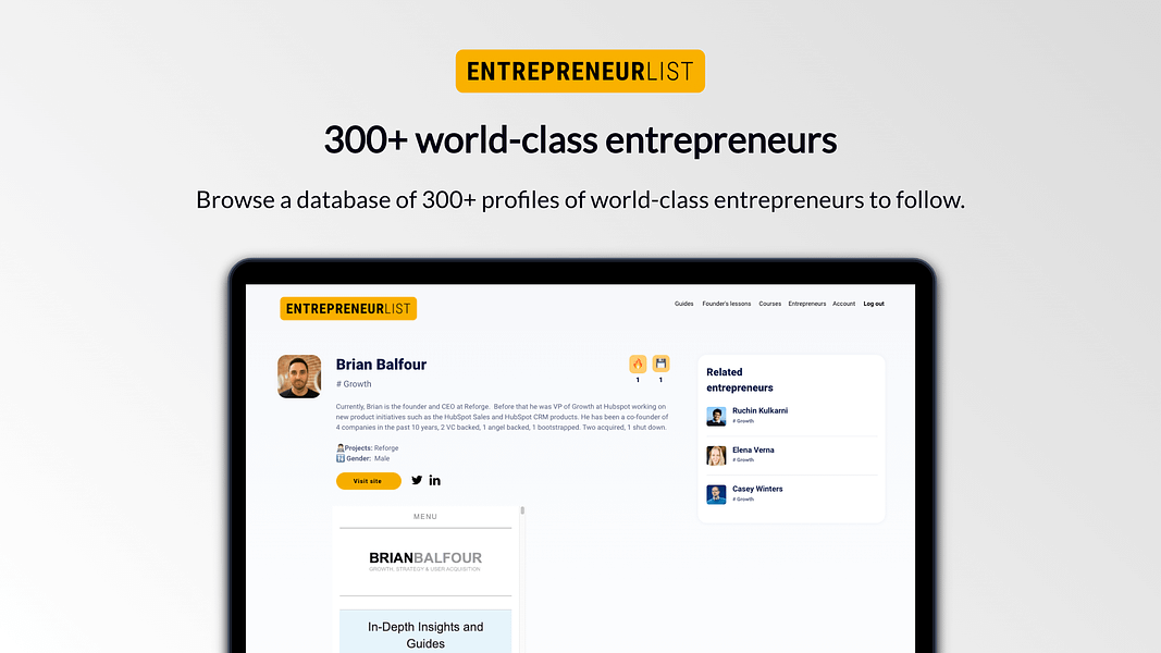 Entrepreneur List