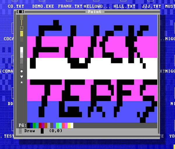 Colorful digital illustration of a diverse group of transgender women standing together surrounded by nature and symbolic imagery.