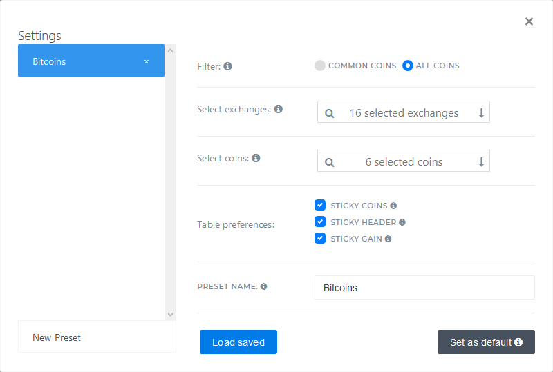 CoinArbitrage - Real-Time price monitoring