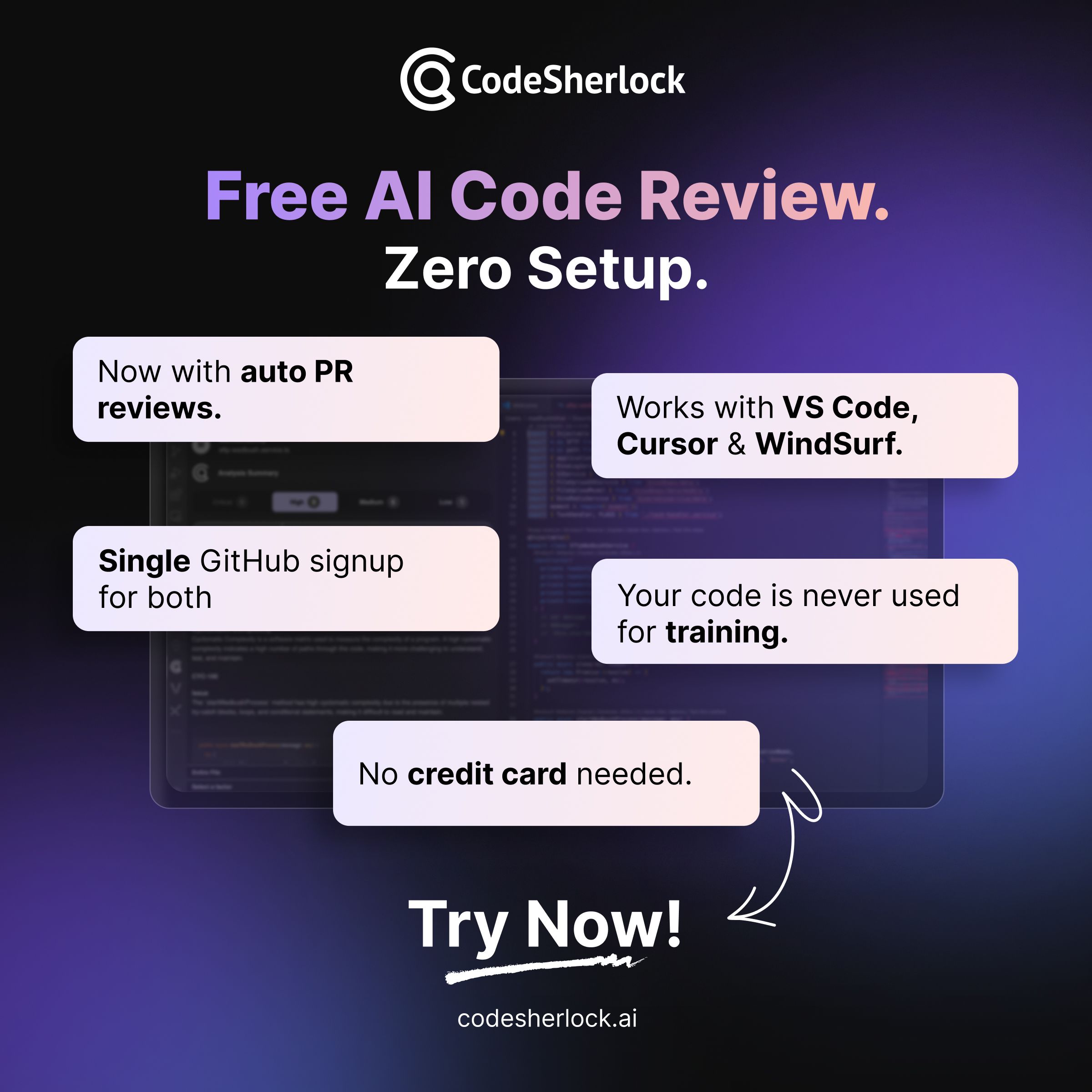 CodeSherlock.ai: Real time code analysis, as you write