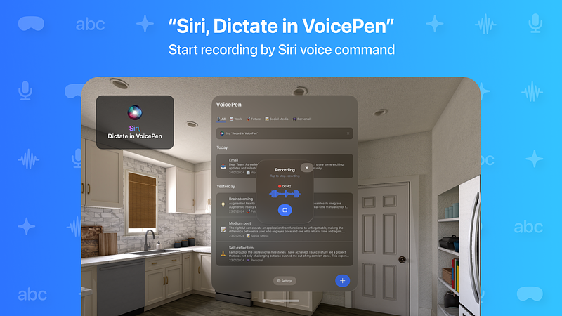 Screenshot of Voice Pen: Speech to Pure Text