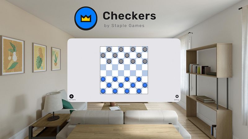 Screenshot of Checkers by Staple Games