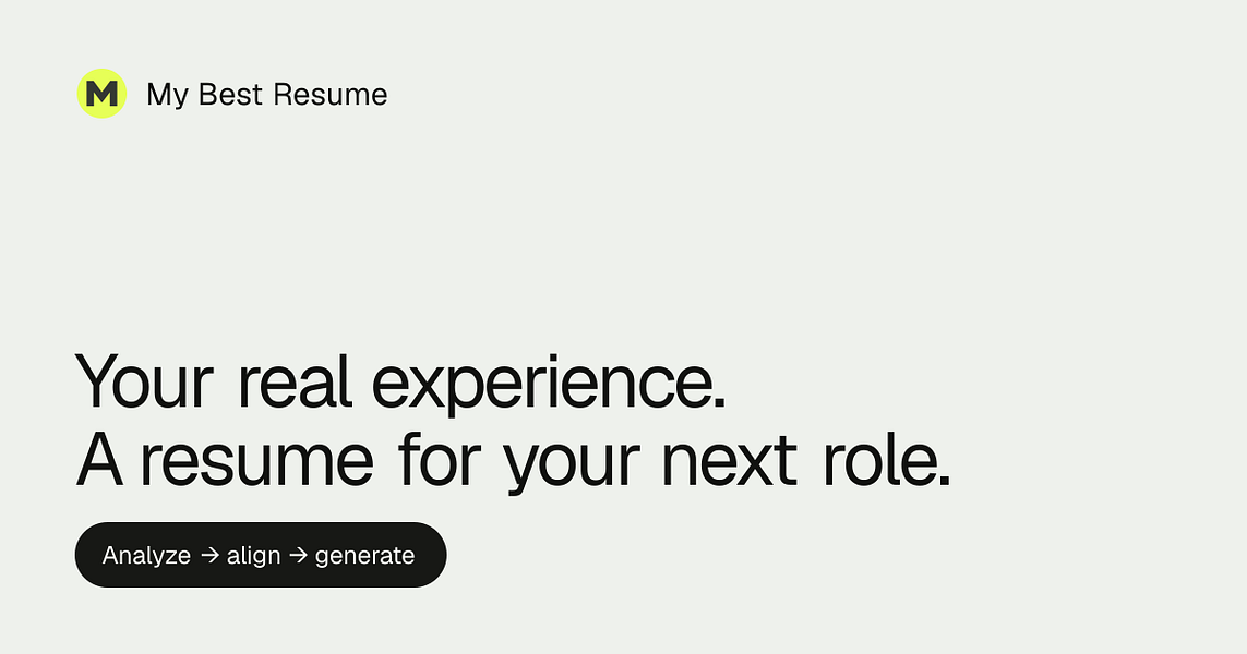 My Best Resume