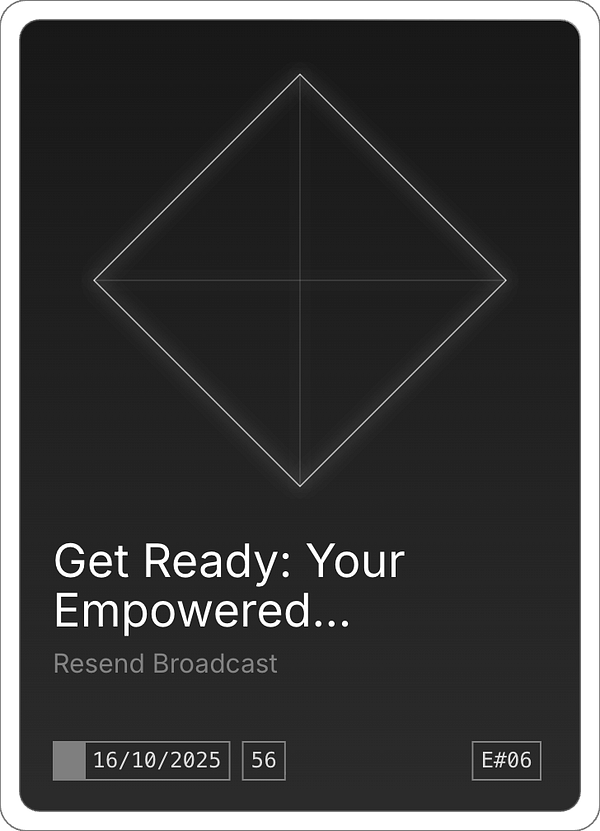 The image displays a digital card for scheduling an email broadcast.