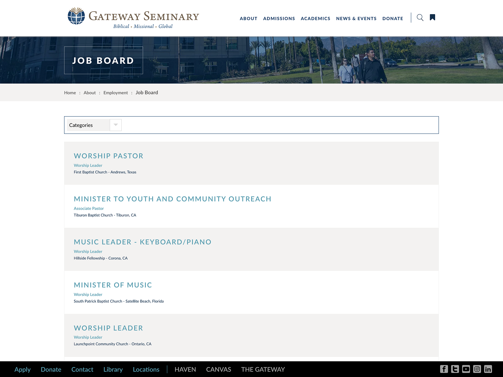 Gateway Seminary Job Board - Job Board Review – Startup Jobs