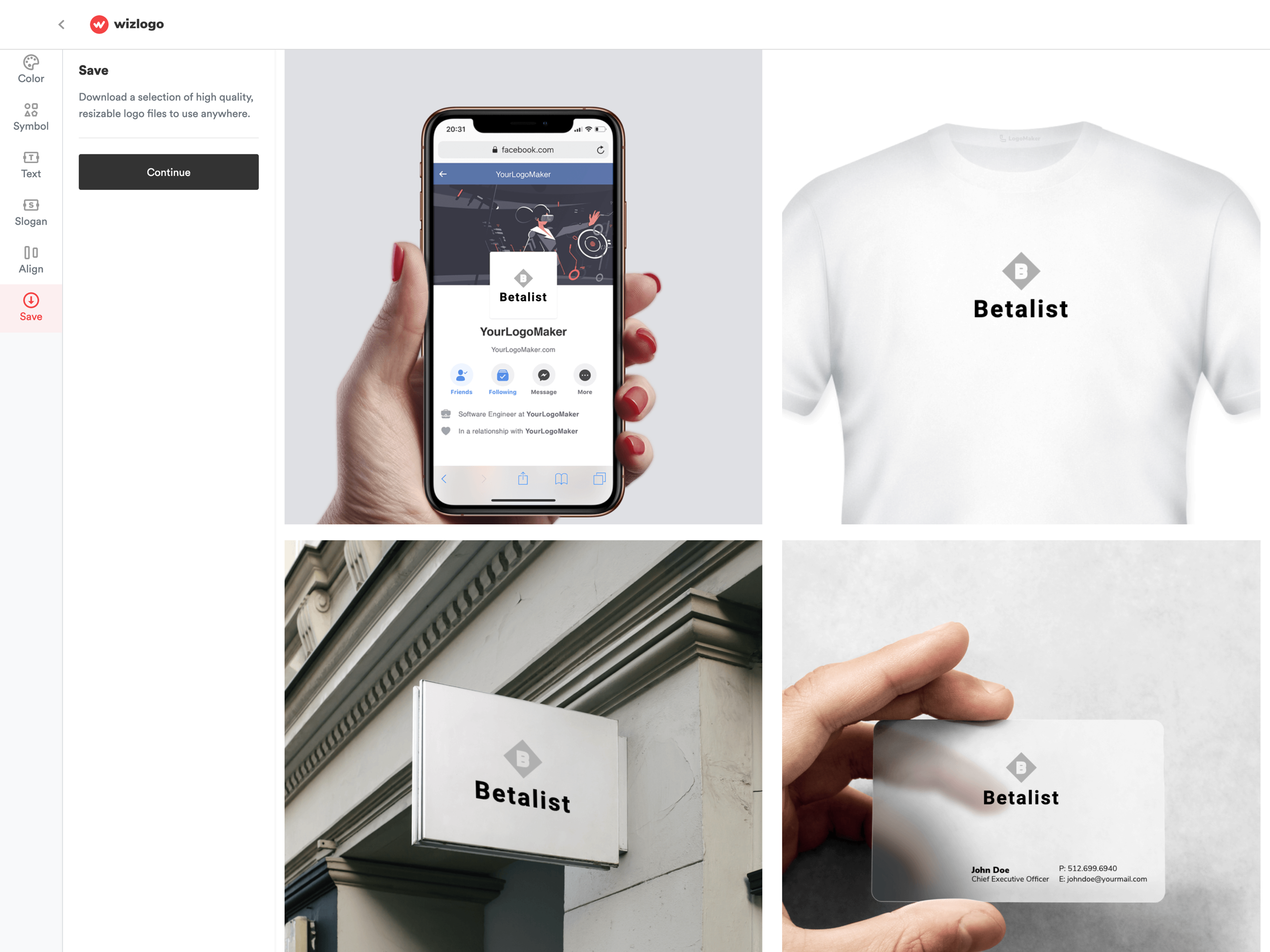 Wizlogo: Create your logo for free | BetaList
