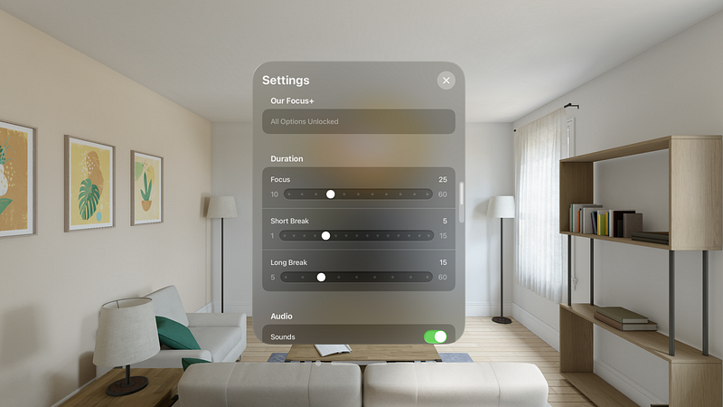 Screenshot of Our Focus