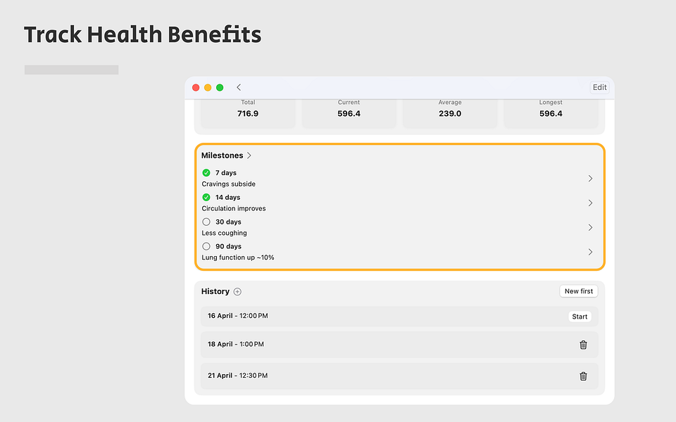 NowAgo - Habit Tracker for iOS/MacOS