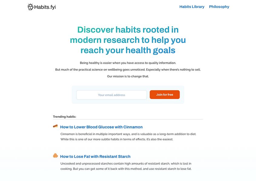 Habits.fyi