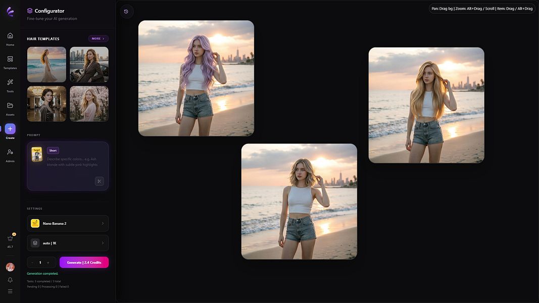 AI Hairstyle Changer