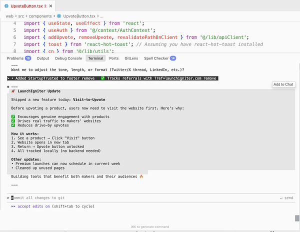 Laptop and smartphone on a wooden desk displaying code and a build status dashboard respectively.