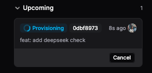 The image displays a task management interface showing an upcoming task related to a Telegram bot.