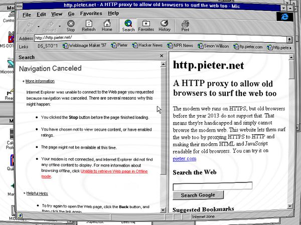 Screenshot of Microsoft Internet Explorer showing the search bar with the text 'Office Dev Center' typed in.