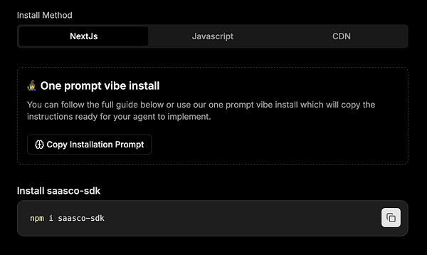 The image displays a user interface for installing a software package with instructions and options.
