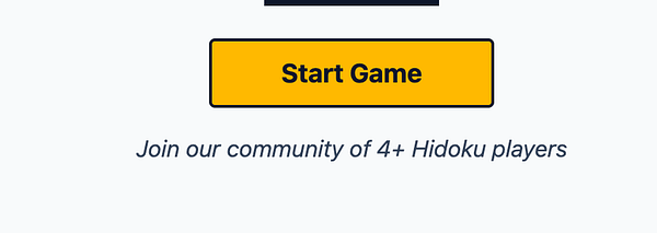 The image features a game interface promoting a puzzle game called Hidoku.