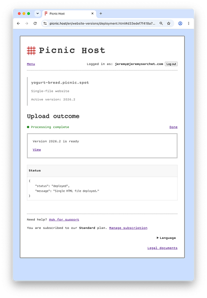 Picnic Host