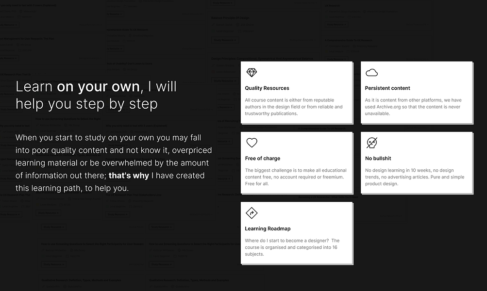 The Free Product Design Course by UXDB