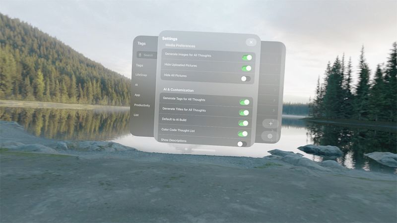 Screenshot of Quick Capture: LifeSnap Notes