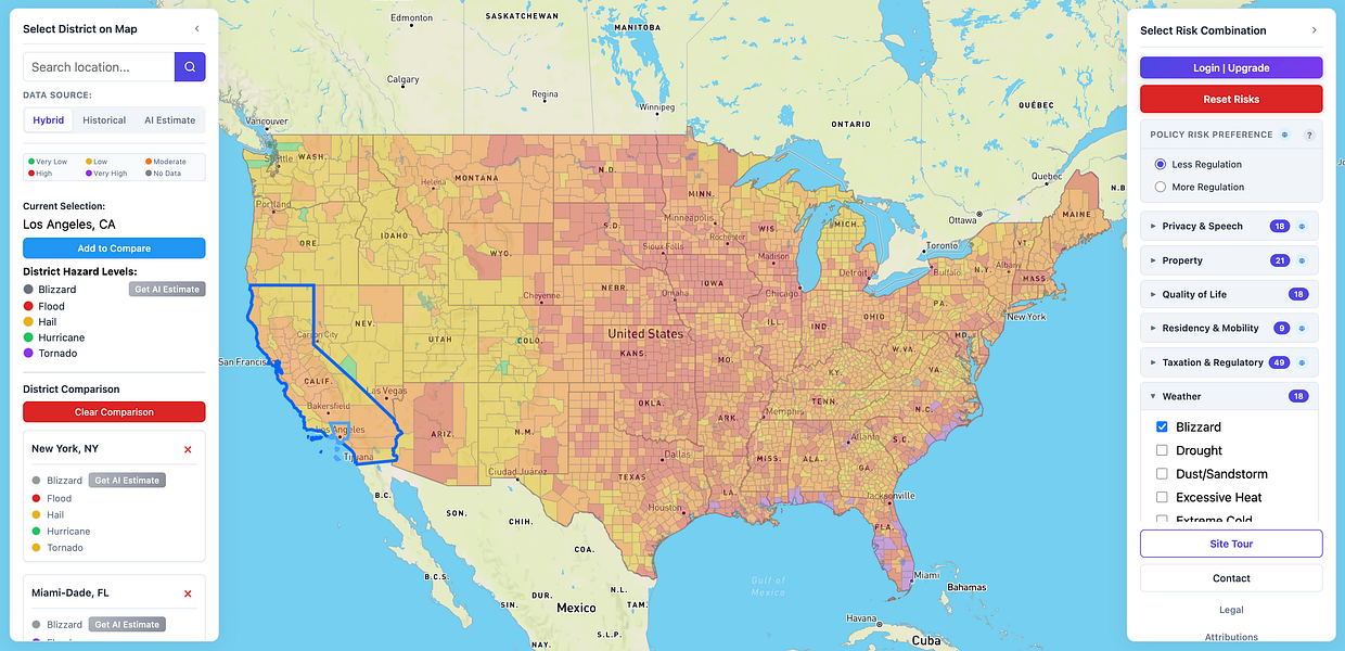 Location Risks: The only risk map that adapts to your | BetaList