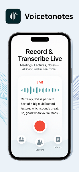 VoiceToNotes AI App