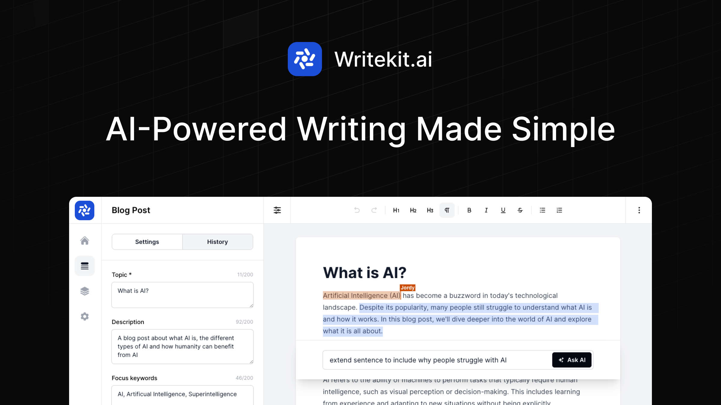 Writekit: AI-Powered Writing Made Simple